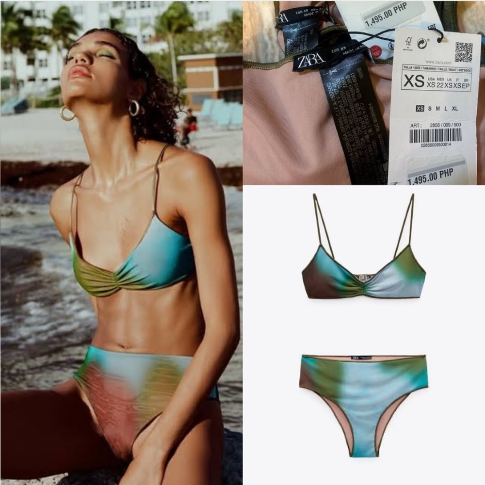 Zara mesh tulle bikini